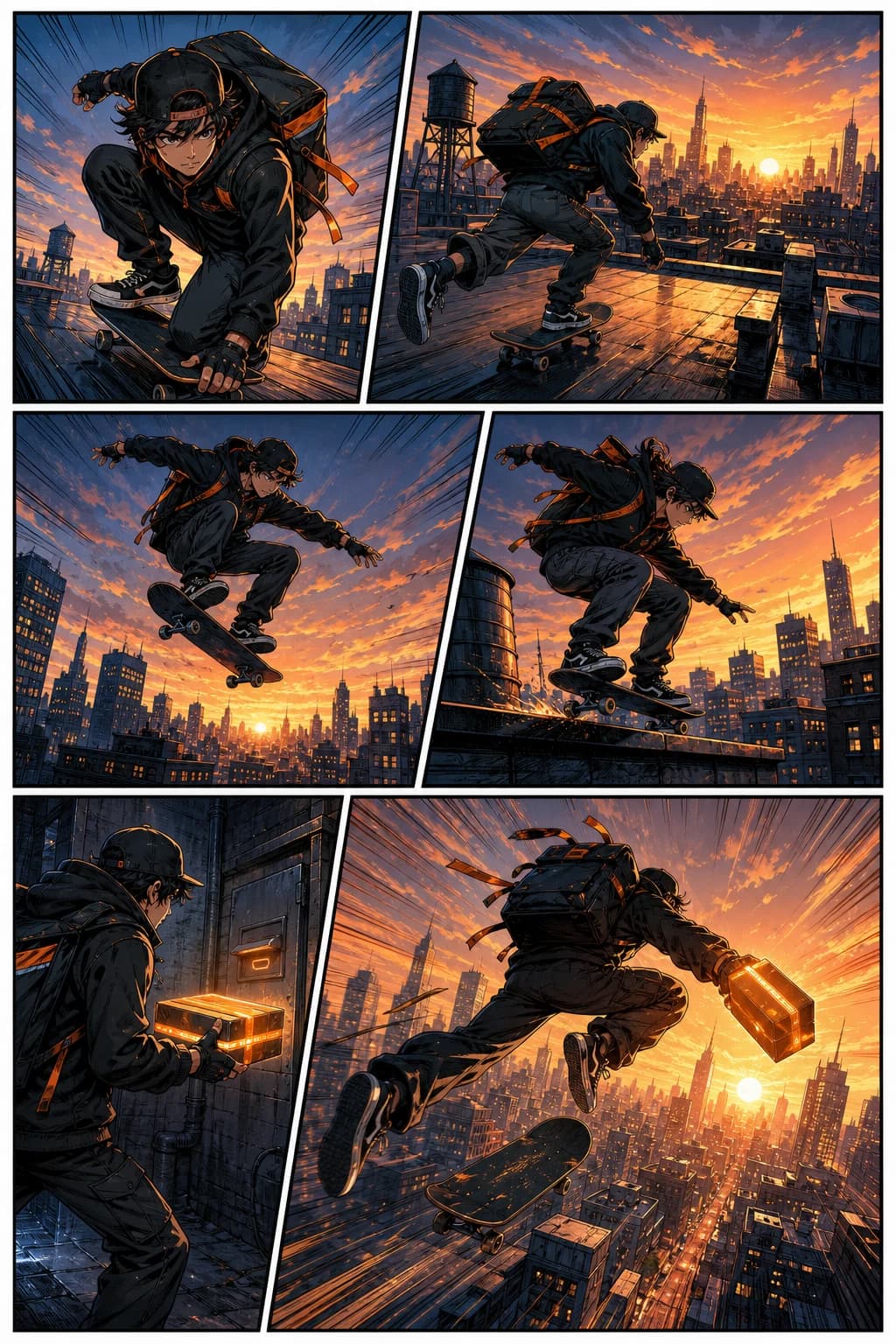 Motion comic generator turning comic panels into animated video