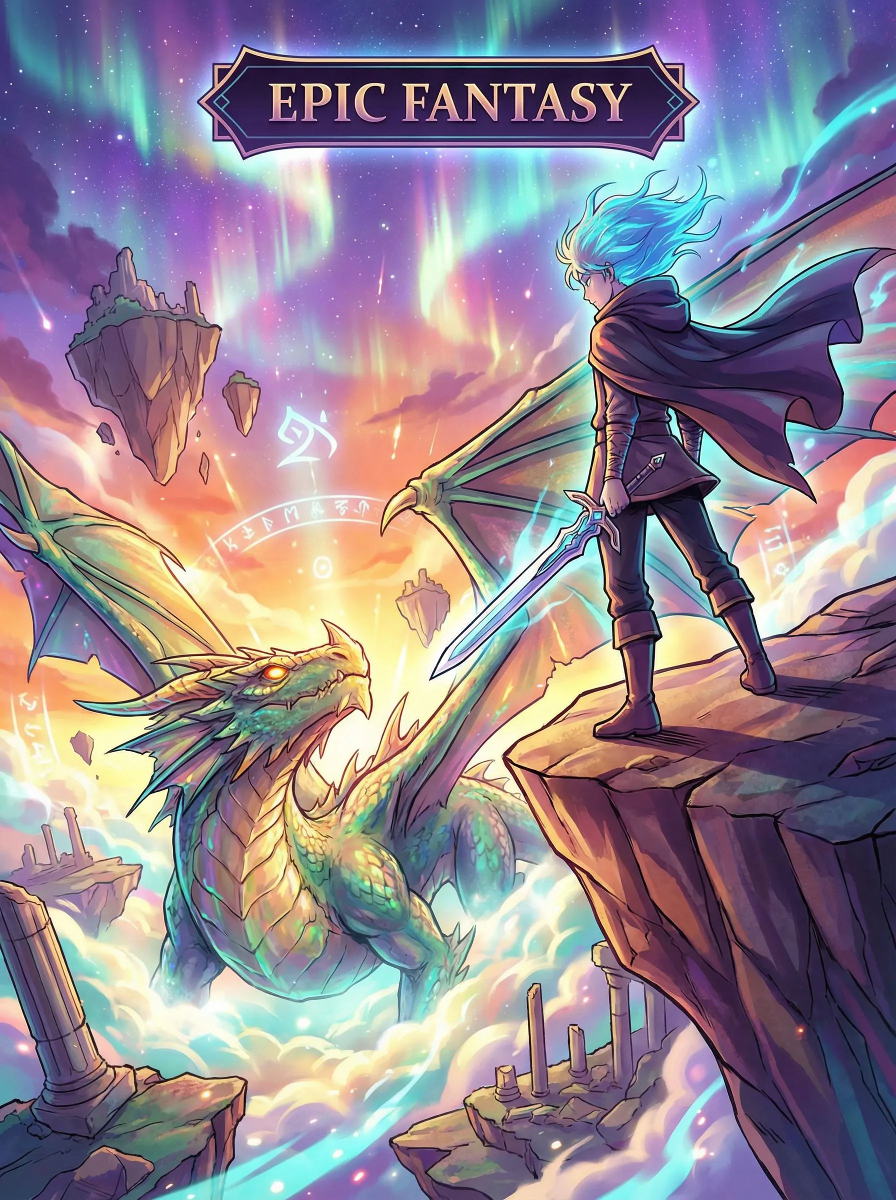 Contoh pembuat manhwa fantasi