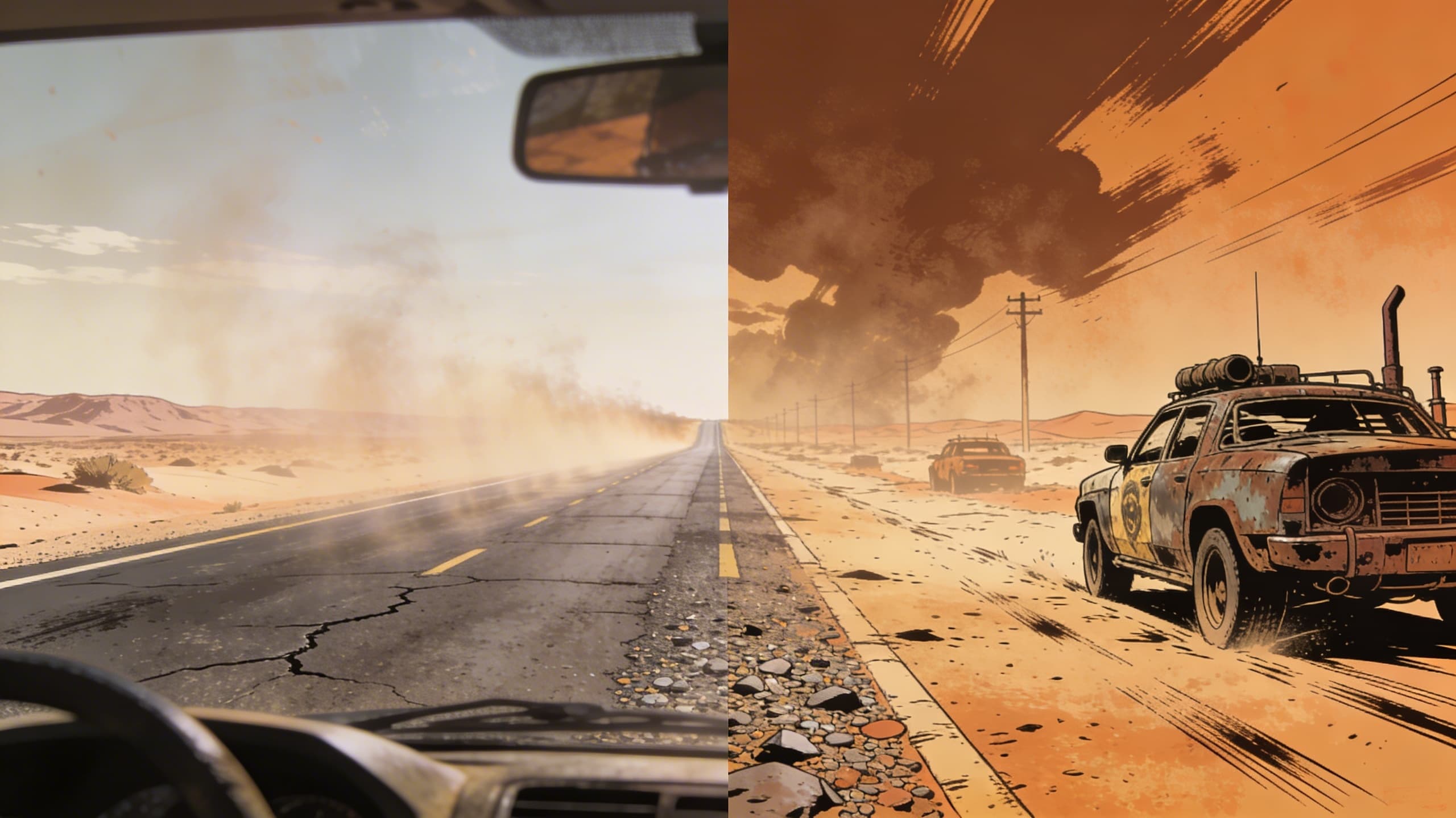 Desert Road - Mad Max Comic