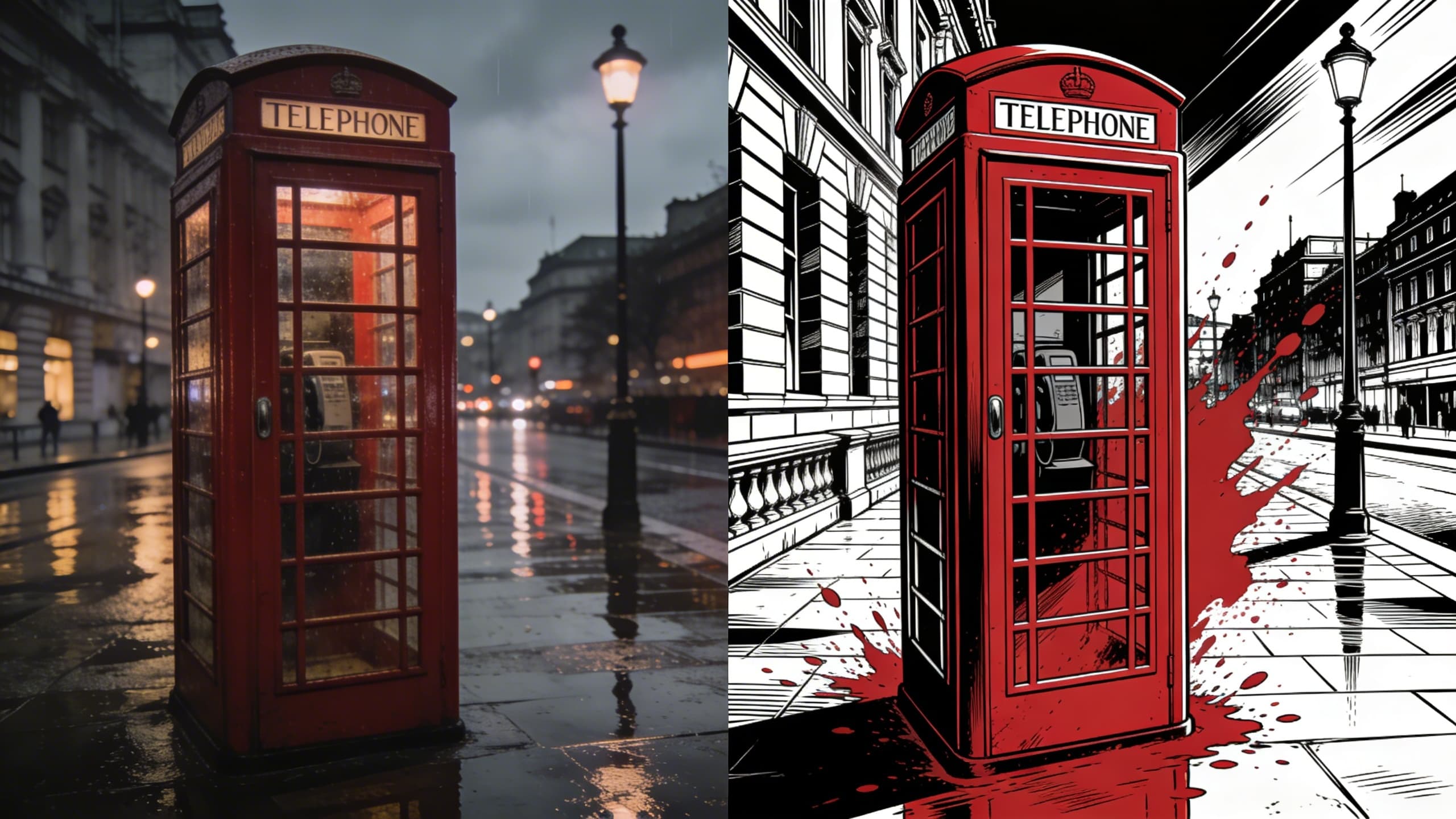 Rainy London - Noir