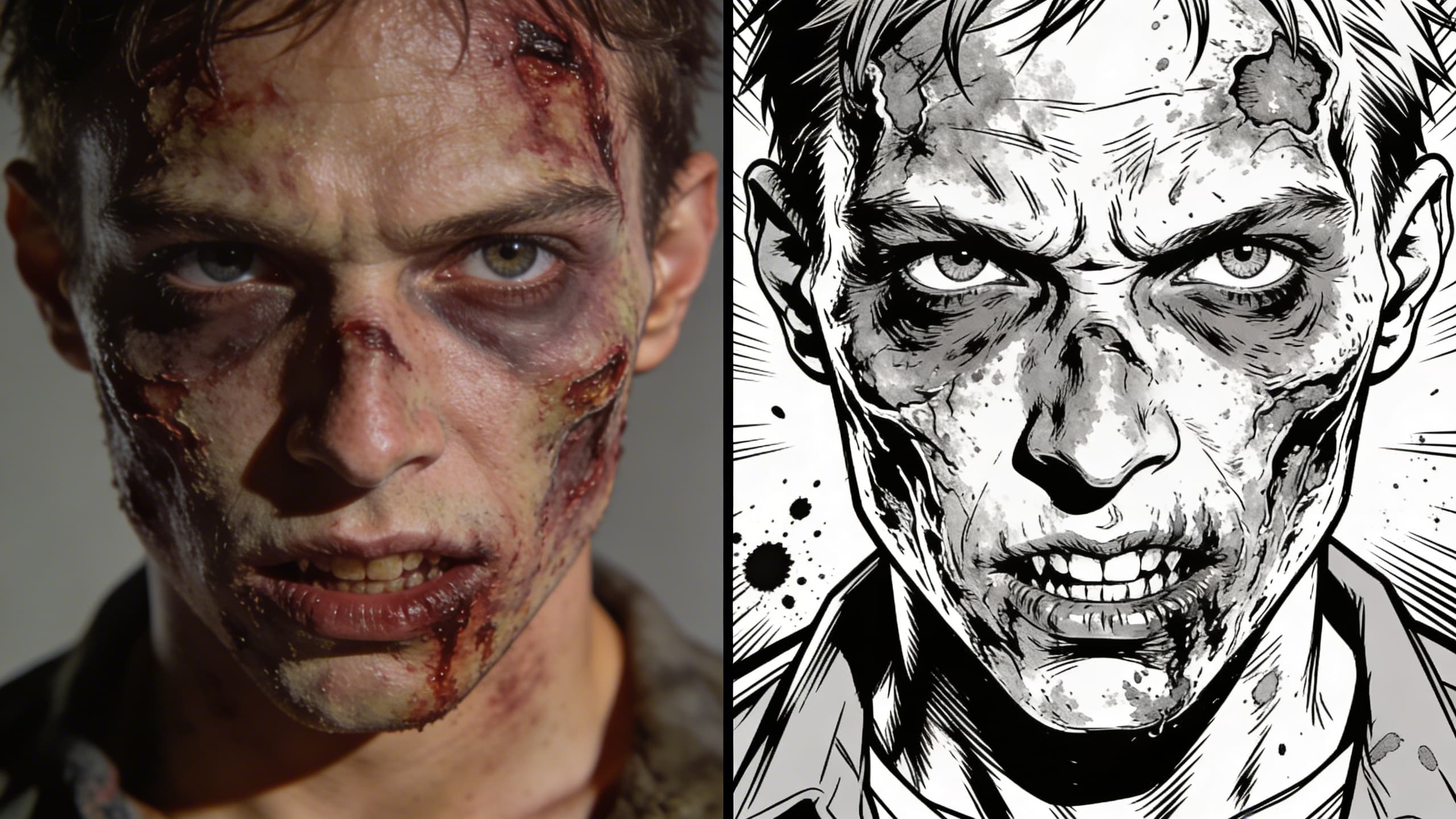 Zombie Makeup - Walking Dead Comic
