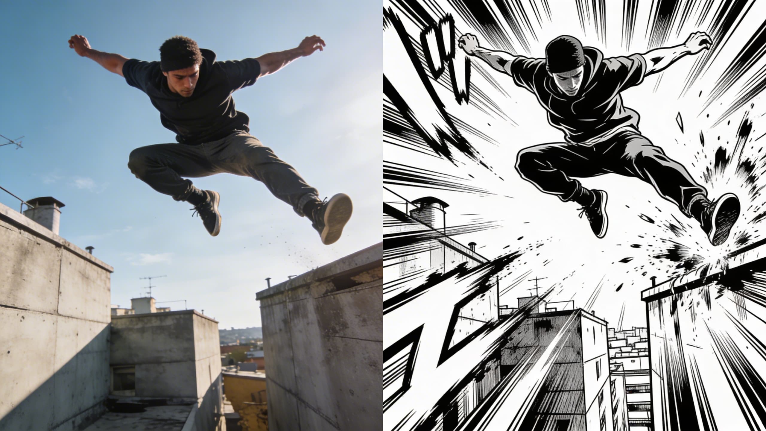 Parkour Run - Shonen Manga