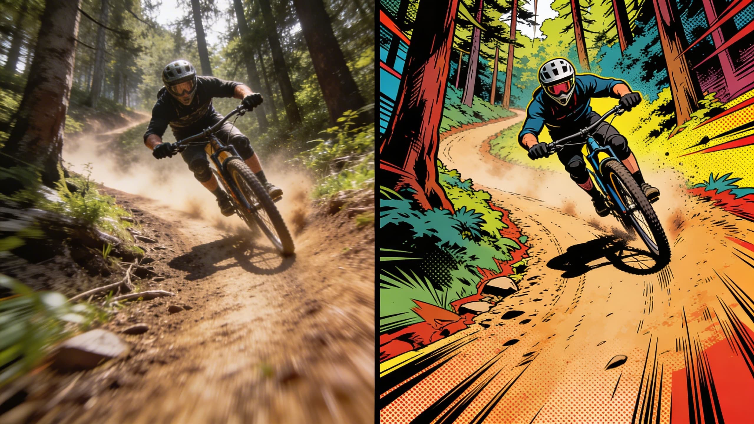 Mountain Biking - American Comic