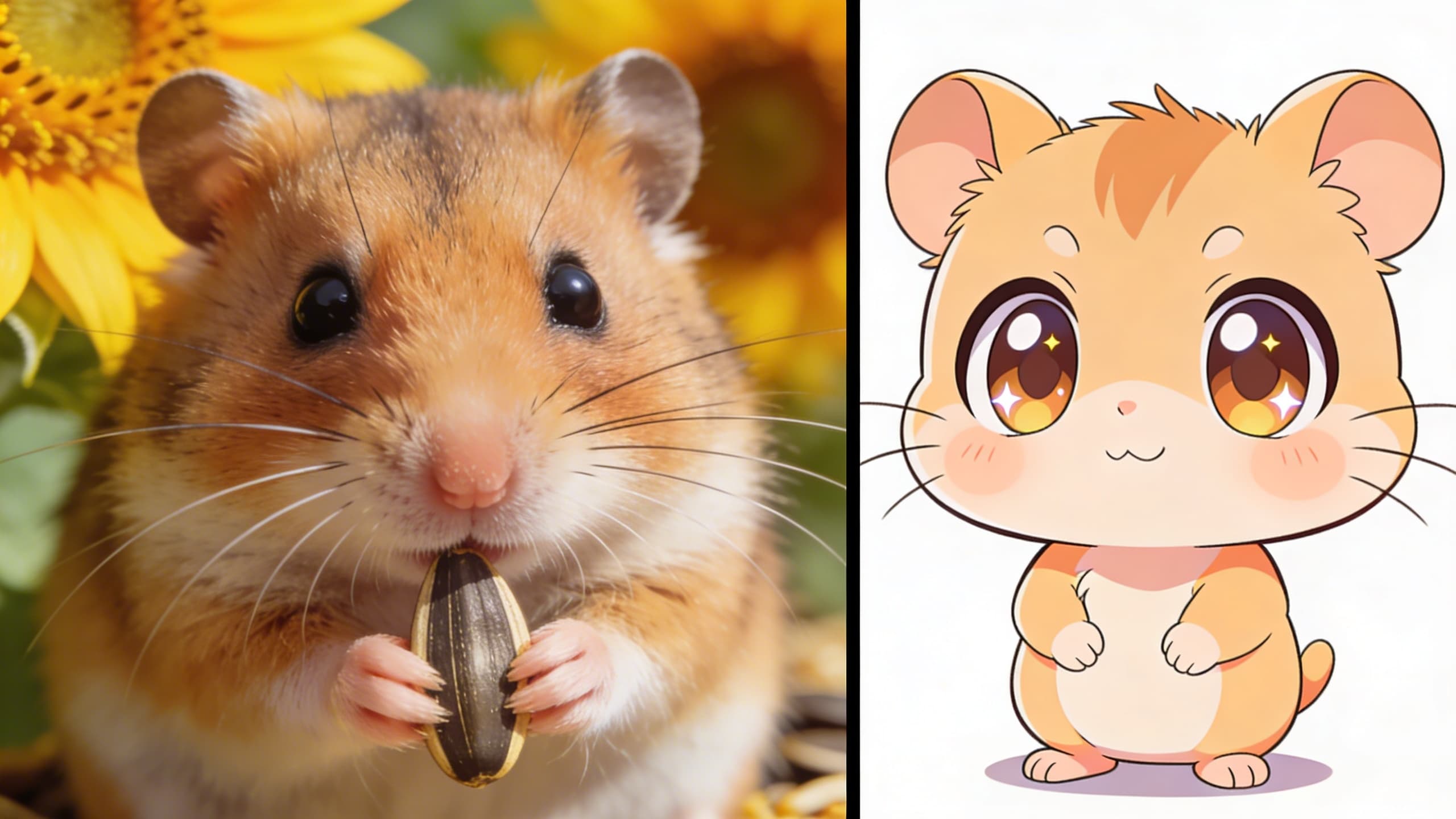Hamster Eating - Chibi