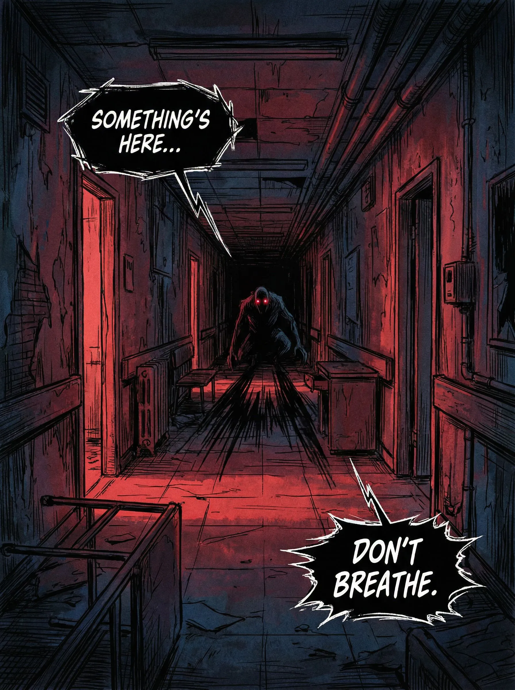 Panel thriller manhwa gelap