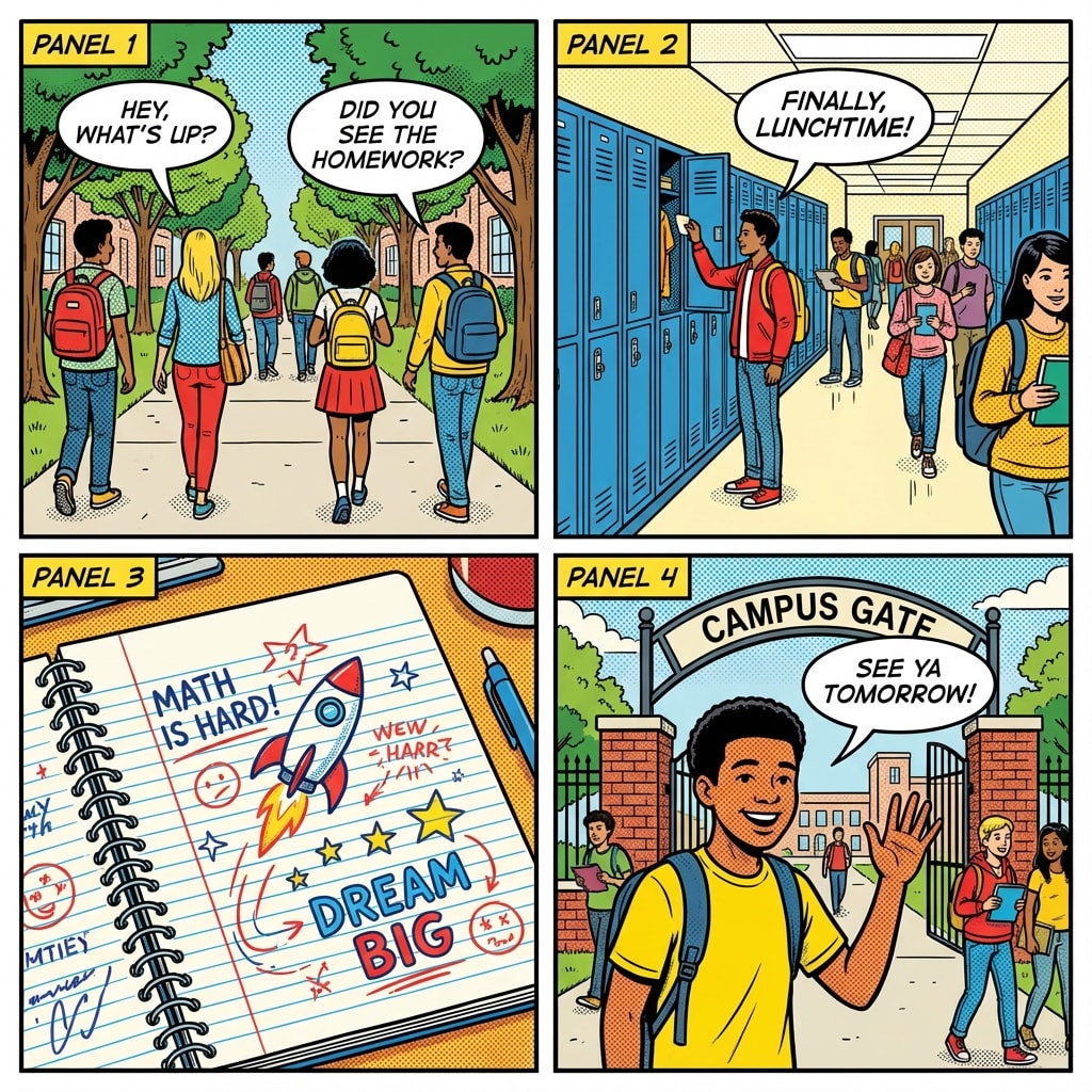 School Days: Walking Through Campus