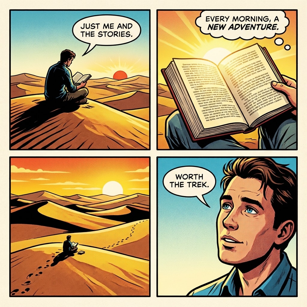 Morning Routine: The Desert Reader