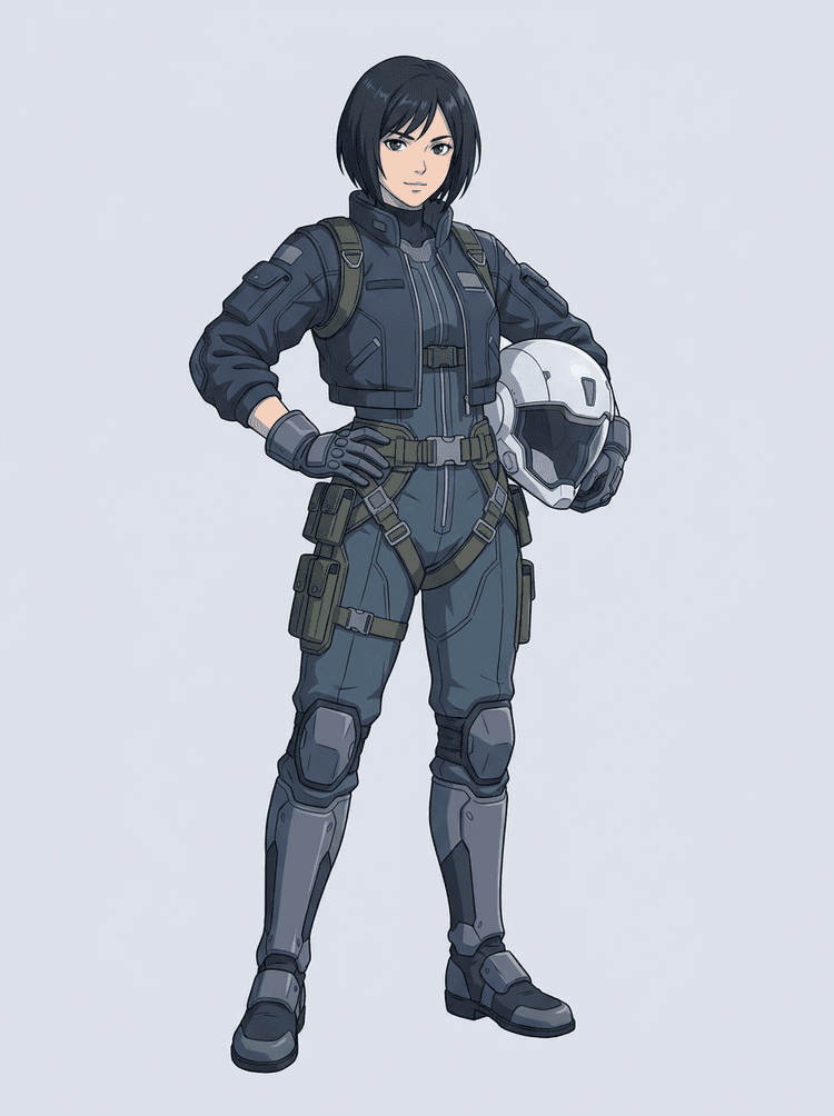 Gambar sumber pilot mecha sci-fi anime