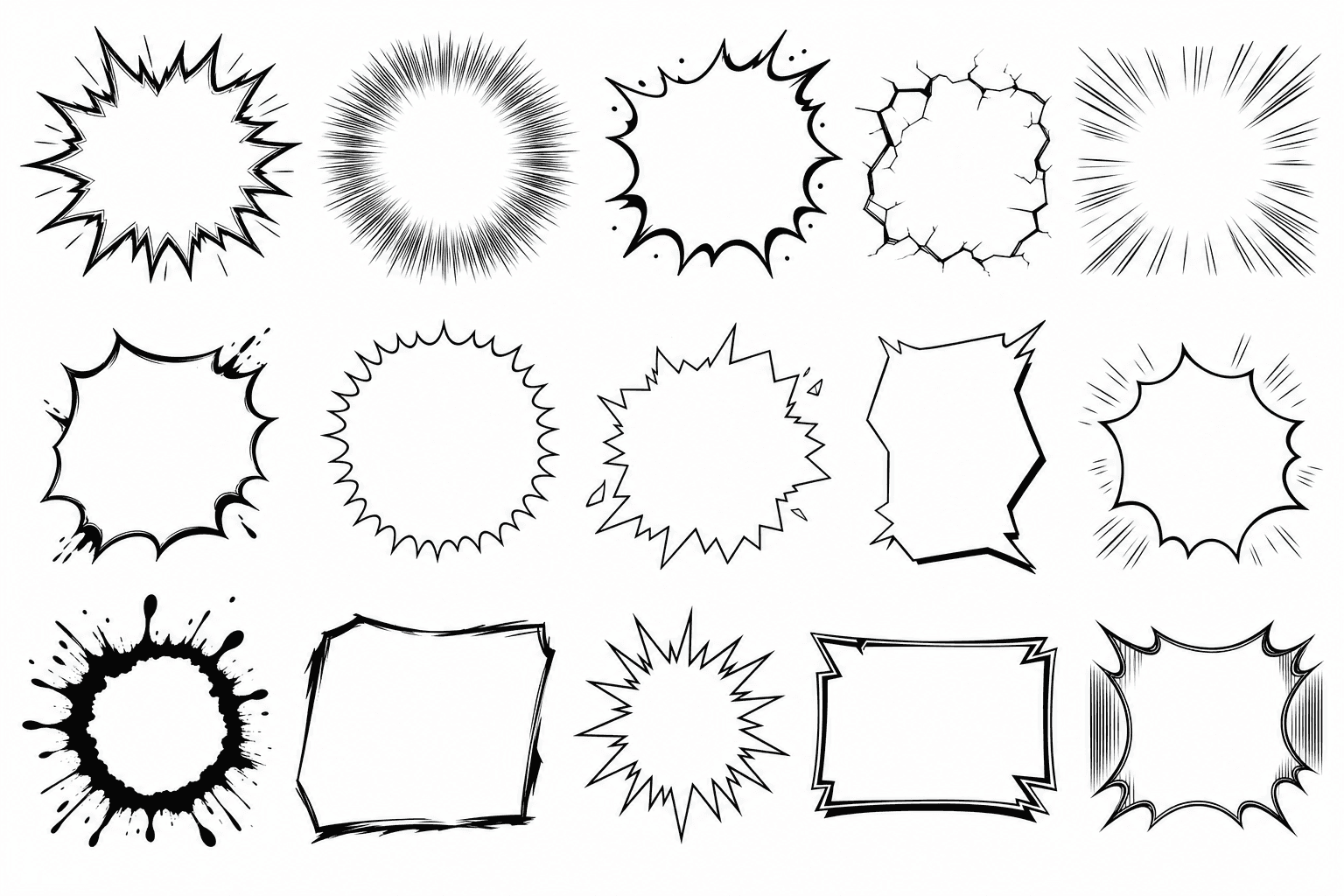 Action Burst Bubble Sheet