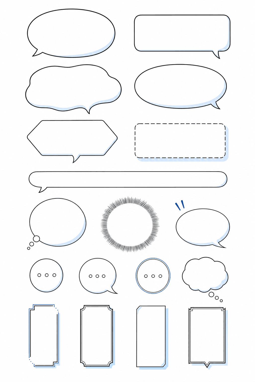 Clean Webtoon Bubble Sheet