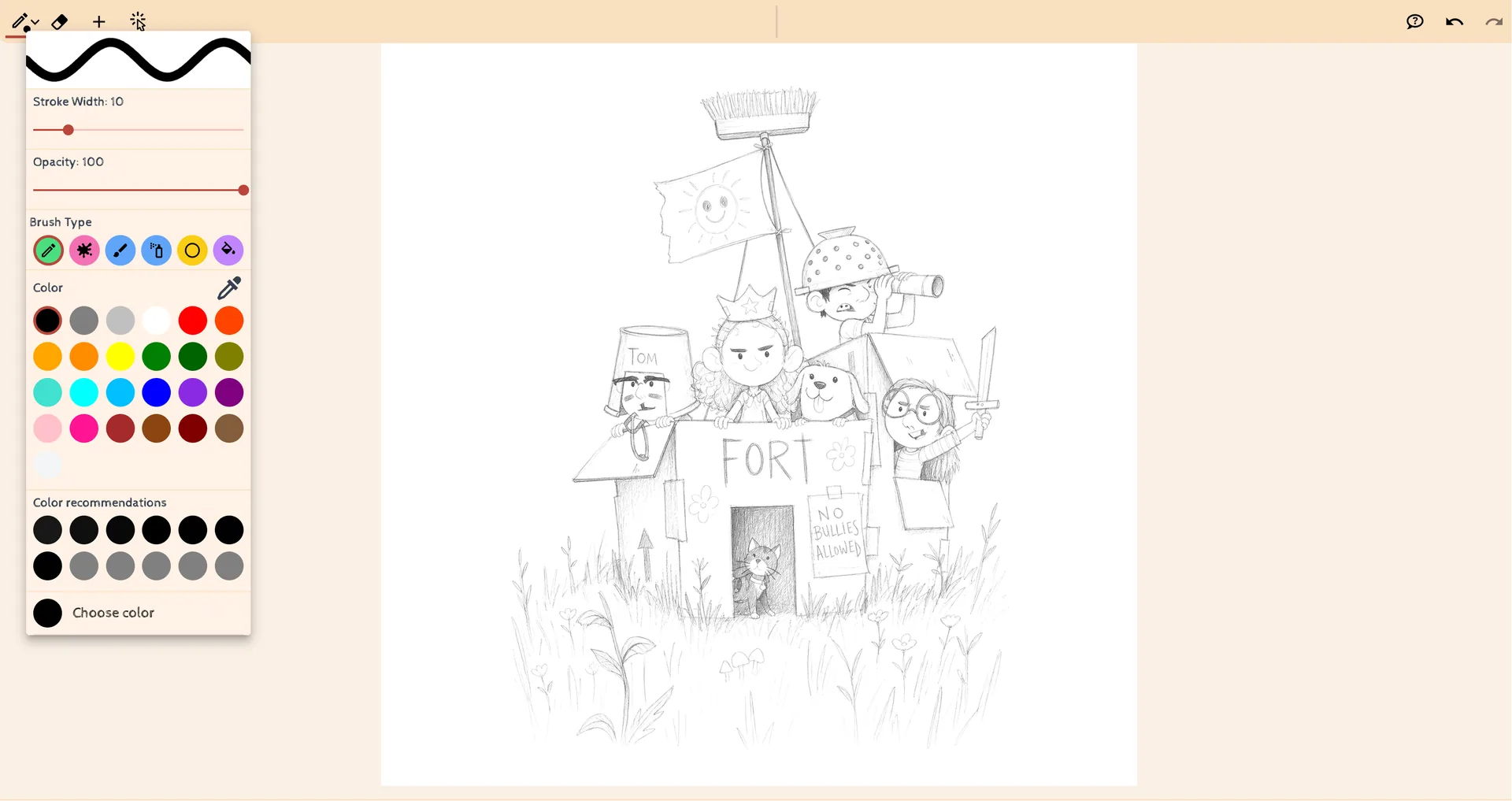 LlamaGen 브라우저 드로잉 캔버스 미리보기