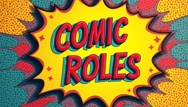 漫画角色、侧边栏图标与 Facebook 频道