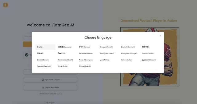 Inicio de Sesión Multilingüe