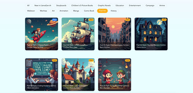 Plantillas de Pixel Art