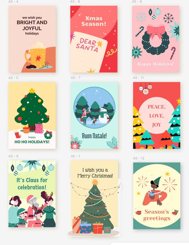 Plantillas navideñas