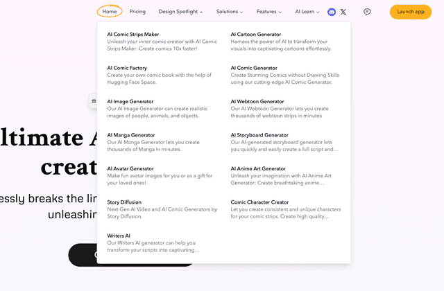 Design Spotlight Navigation