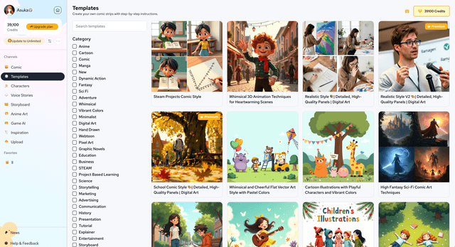 Enhanced Template Center