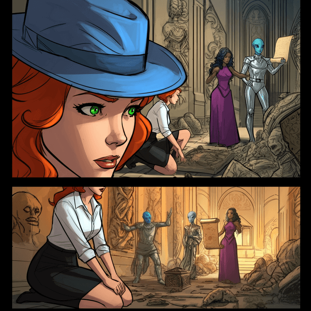 AI Generated Comic Panel - [object Object]