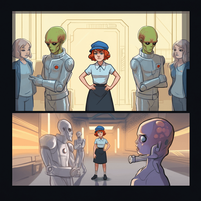 AI Generated Comic Panel - [object Object]