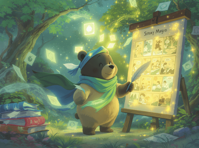 Transformative Storyboarding: Enhanced Character Consistency, Interactive Sharing, and Scene Design for AI Comic Creation