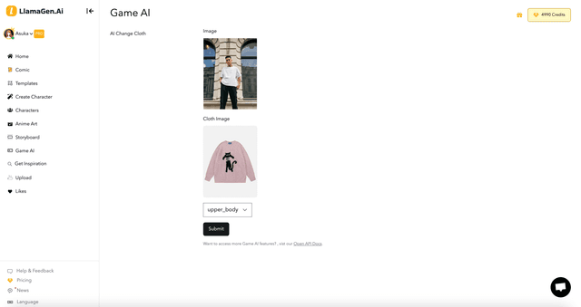 游戏AI服装更换