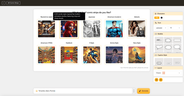 Vista Previa de Estilos de Plantilla