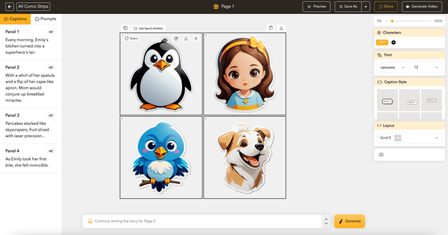 用全新模态、贴纸和动漫风格提升你的漫画创作