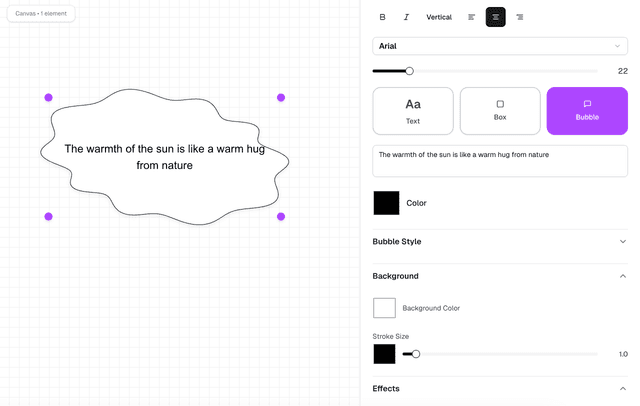 LlamaGen.AI Speech Bubble Editor Demo